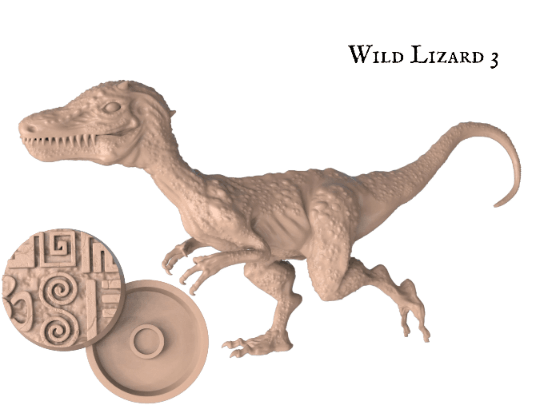 DnD Wild Lizard Monster Miniature - 25mm base | 32mm scale | Tabletop gaming DnD Miniature Dungeons and Dragons,dnd monster manual - Plague Miniatures shop for DnD Miniatures