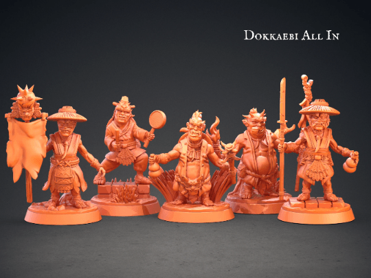 Dokkaebi miniatures | Clay Cyanide | Korean Mythology | Tabletop Gaming | DnD Miniature | Dungeons and Dragons | dnd goblin miniatures - Plague Miniatures shop for DnD Miniatures