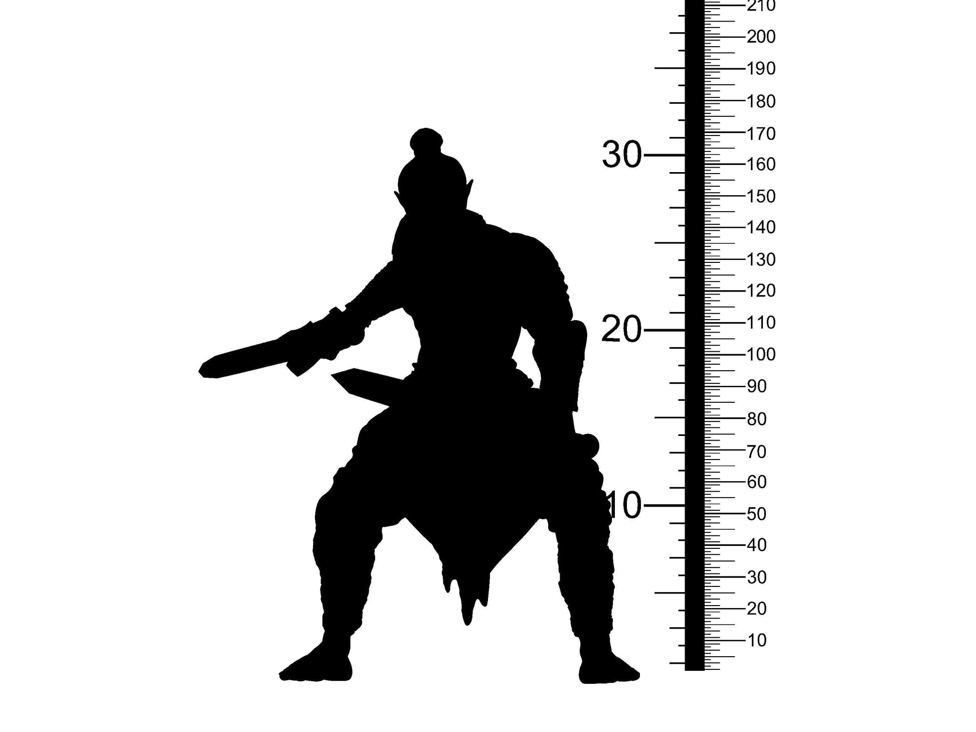 Drathar, Orc Dual-Wielding Swordsman Miniature | Agile Combatant | 32mm Scale - Plague Miniatures