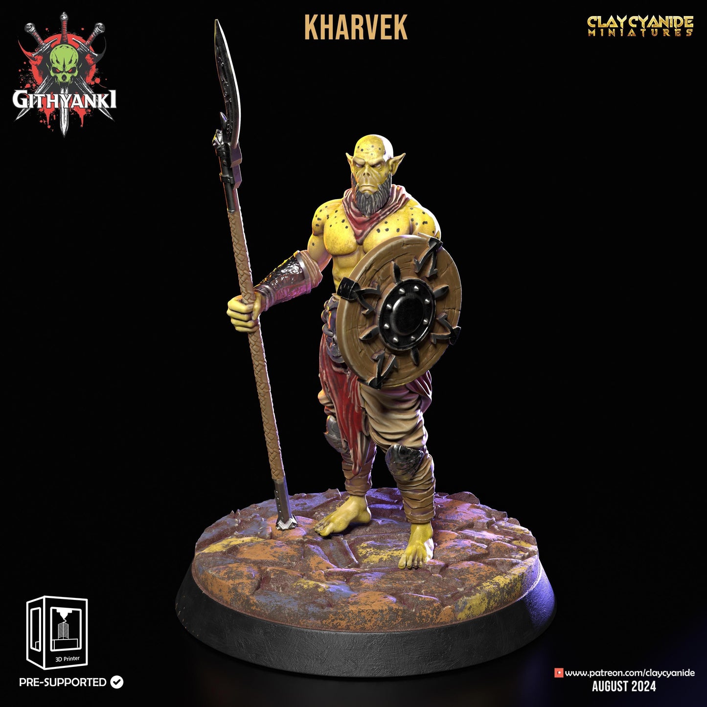 Drathar, Orc Dual-Wielding Swordsman Miniature | Agile Combatant | 32mm Scale - Plague Miniatures