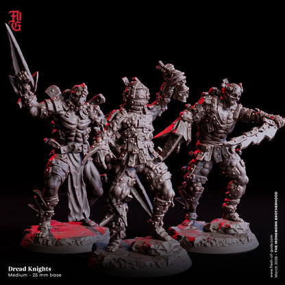 Dread Knight Miniature Fighter Monster Figurine Aberration Fig Solider Killing Machines | 32mm Scale 25mm Base | DnD Dungeons and Dragons 5e - Plague Miniatures