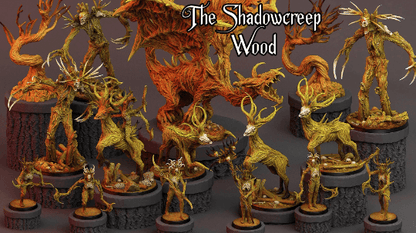 Dreadwood Guardian Miniature | Horrifying Forest Monster Deer for Tabletop Gaming - Plague Miniatures