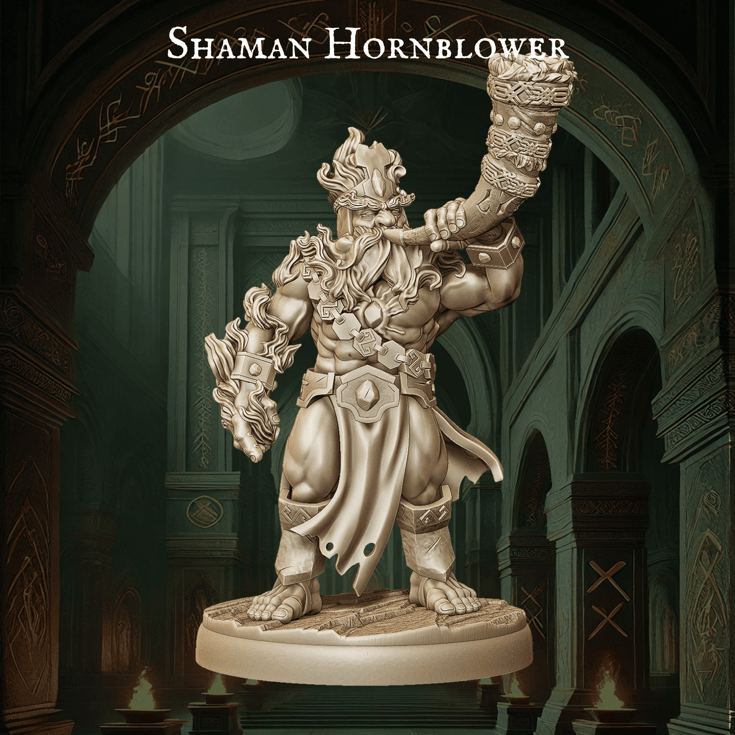 Dwarf Command Groups - 9 Poses | Tabletop Wargaming Miniatures | DnD Dwarf Army Bannerman - Plague Miniatures