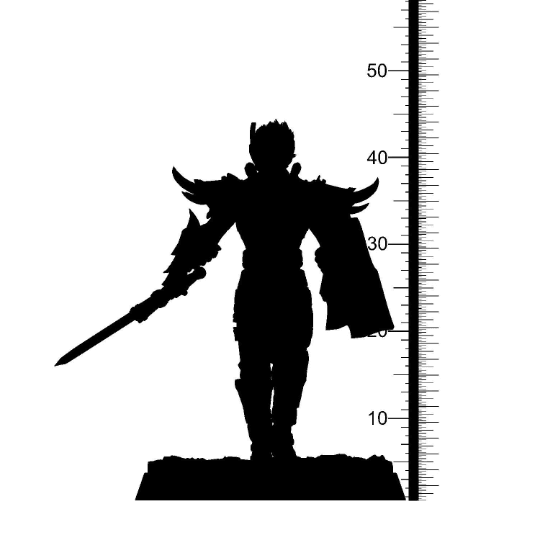 Elenril Viseria's Noble Warrior Miniature | 32mm Scale - Plague Miniatures