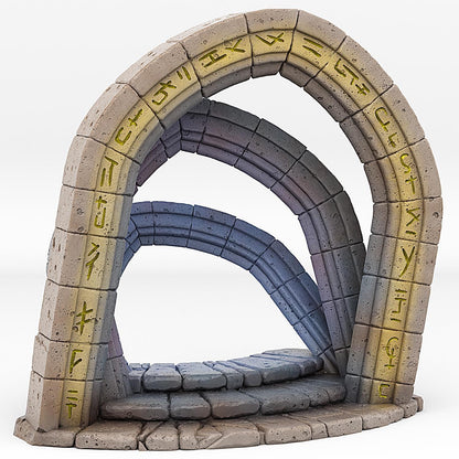 Elf Celestial Portal Miniature | Cloud Effect | Enchanted Dungeon Terrain Prop | 28mm or 32mm Scale - Plague Miniatures