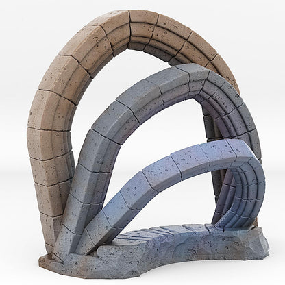 Elf Celestial Portal Miniature | Cloud Effect | Enchanted Dungeon Terrain Prop | 28mm or 32mm Scale - Plague Miniatures