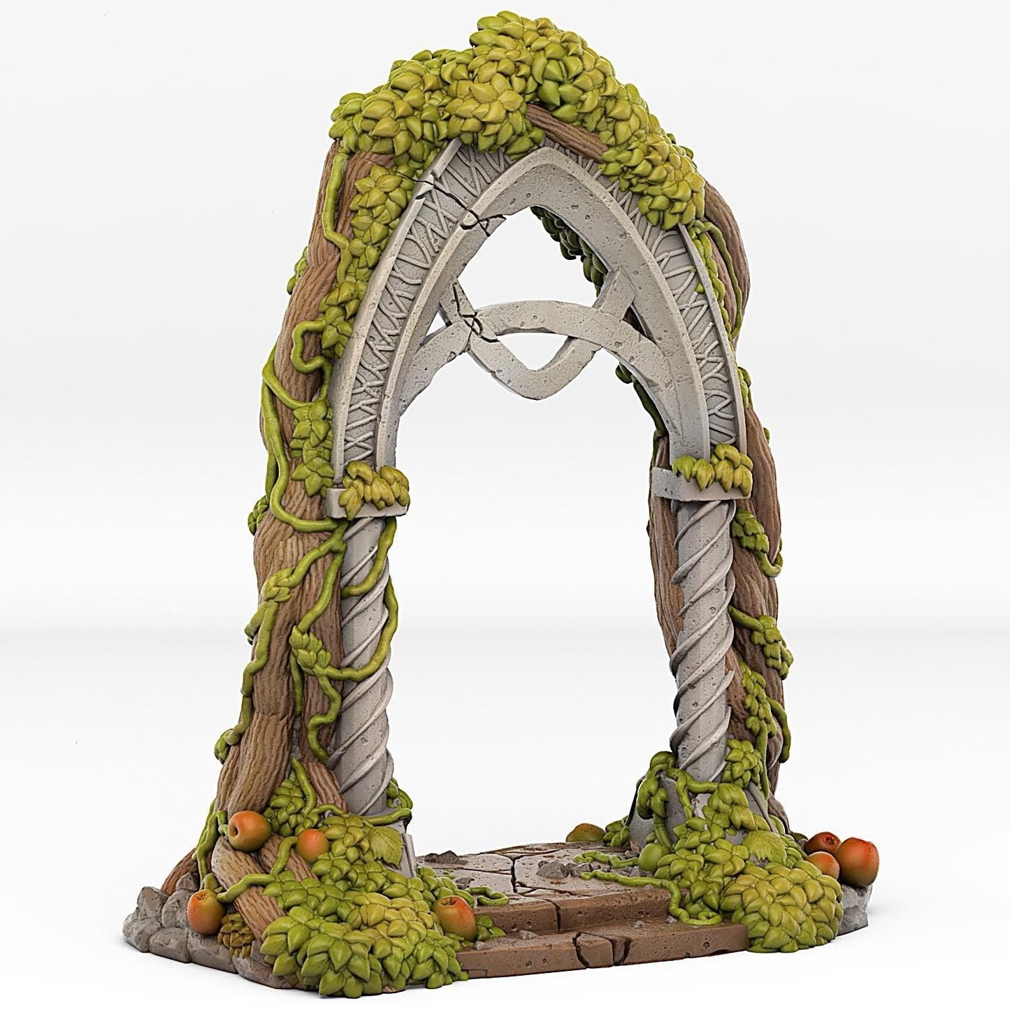 Elvish Portal Miniature | Magic Barrier Effect | Dungeon Terrain Prop | 28mm 32mm Scale - Plague Miniatures