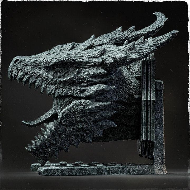 Emerald Dragon Trophy Statue | Fantasy Dragon Decor for Tabletop Gaming Enthusiasts - Plague Miniatures