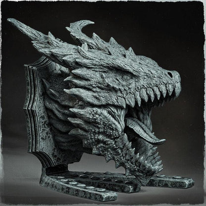 Emerald Dragon Trophy Statue | Fantasy Dragon Decor for Tabletop Gaming Enthusiasts - Plague Miniatures