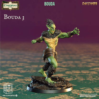 Ethiopian Goblin Creature | Bouda Miniature for DnD 5e | 32mm Scale - Plague Miniatures