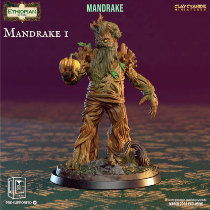 Ethiopian Mythos Mandrake | Monster Miniature for 5e | 32mm Scale - Plague Miniatures