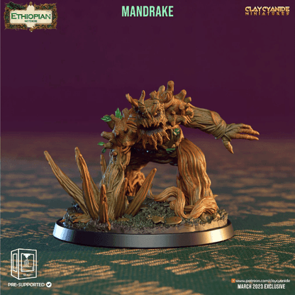 Ethiopian Mythos Mandrake | Monster Miniature for 5e | 32mm Scale - Plague Miniatures