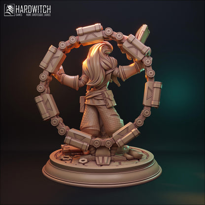 Faradelis, The Stormcaller NSFW Nude Option | Elemental Sorceress Miniature | 32mm Scale or 75mm Scale - Plague Miniatures