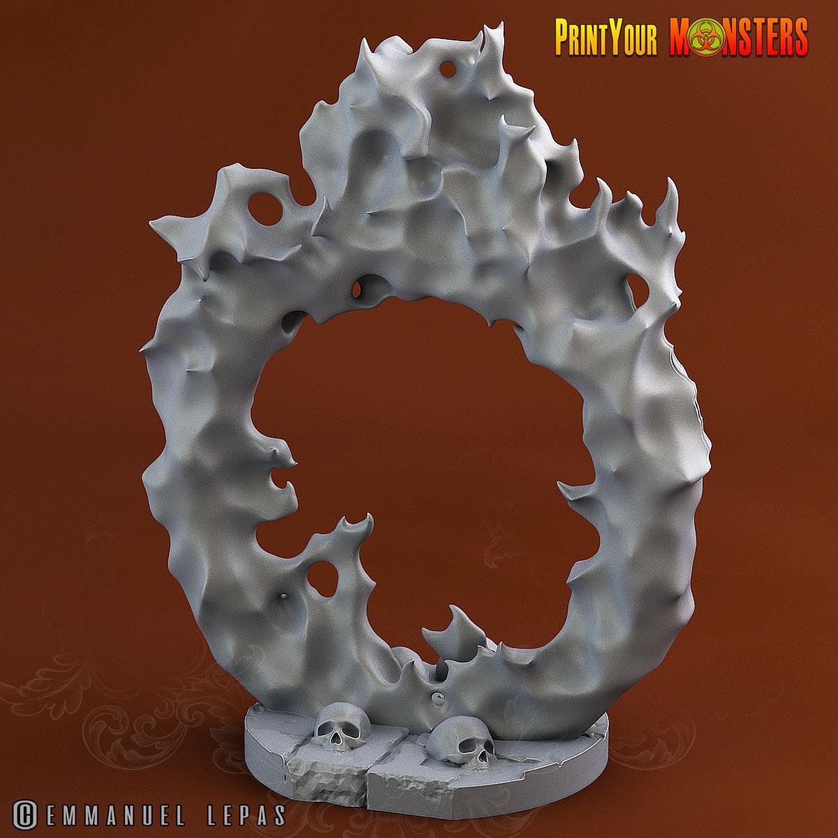 Fire Portal | Enigmatic D&D Miniature for Tabletop Adventures - Plague Miniatures