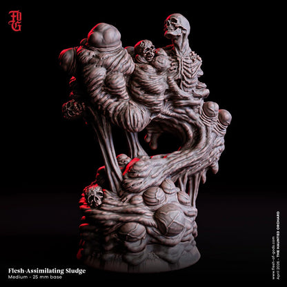 Flesh Assimilating Sludge Miniature Ooze Monster Miniature Toxic Terrain | 32mm Scale - Plague Miniatures