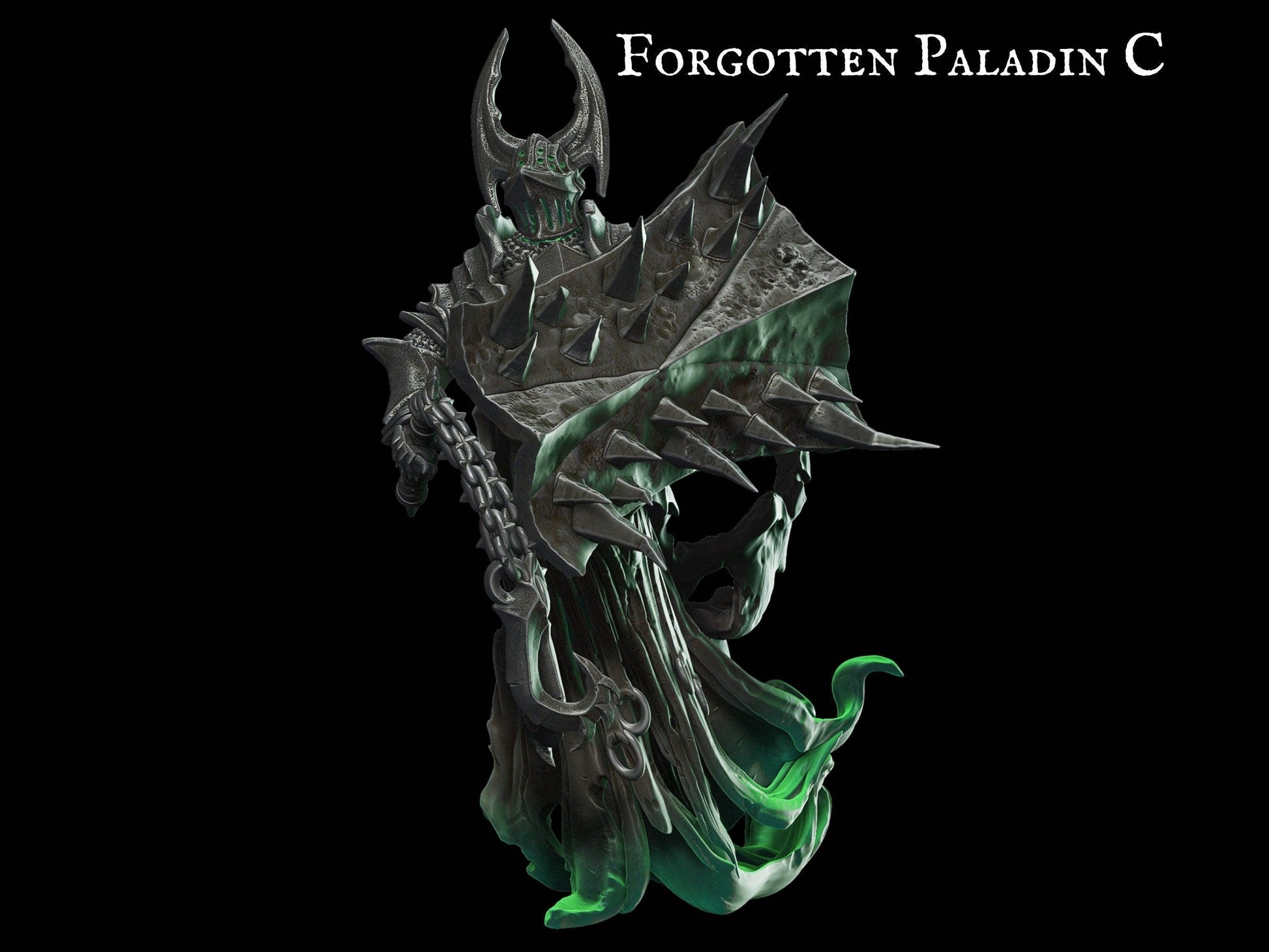 Forgotten Paladin Miniature Monster Miniature | 28mm scale Tabletop gaming DnD Miniature Dungeons and Dragons dnd 5e dungeon master gift demon - Plague Miniatures