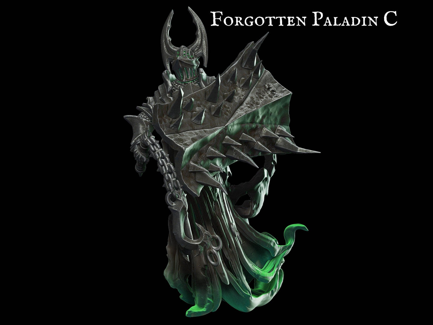 Forgotten Paladin Miniature Undead Miniature 28mm scale Tabletop gaming DnD Miniature Dungeons and Dragons dnd 5e dungeon master gift demon - Plague Miniatures