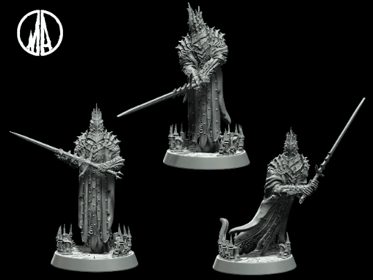 Forsaken Duke Miniature Ghost miniature - 3 Poses - 28mm scale Tabletop gaming DnD Miniature Dungeons and Dragons, dnd 5e - Plague Miniatures