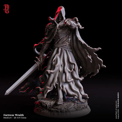 Fortress Wraith | Undead Skeleton Reaper Miniature | 32mm Scale or 75mm Scale - Plague Miniatures