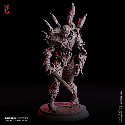 Fractured Warlord Miniature | Undead Construct Monster Figurine | 32mm Scale - Plague Miniatures