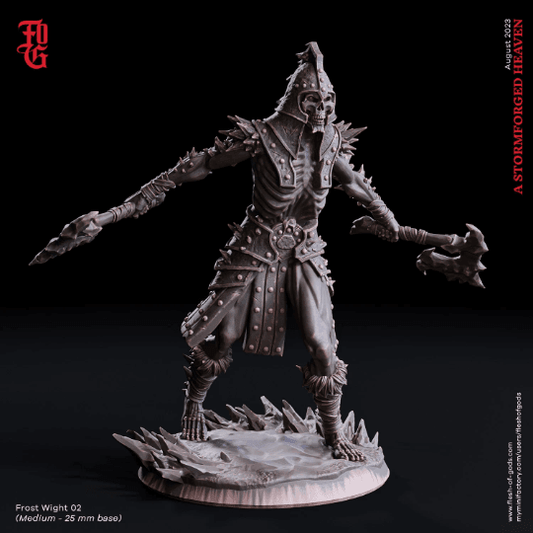 Frost Wight Miniature | Chilling Undead Presence for DnD Adventures | 32mm Scale - Plague Miniatures