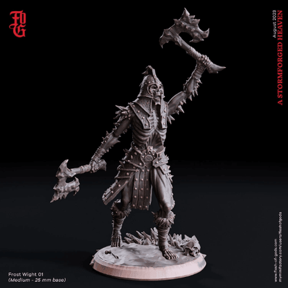 Frost Wight Miniature | Chilling Undead Presence for DnD Adventures | 32mm Scale - Plague Miniatures