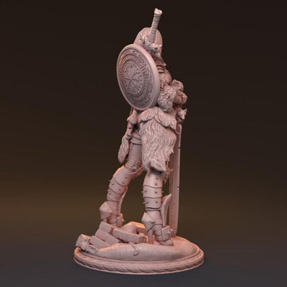 Gaedel, Fierce Lady Knight | Elegant Fantasy Warrior Resin Bust Statue - Plague Miniatures