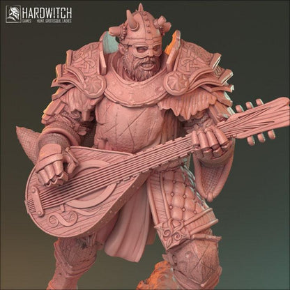 Garadot, NPC Bard Miniature | Human Bard Figure | 32mm Scale or 75mm Scale - Plague Miniatures