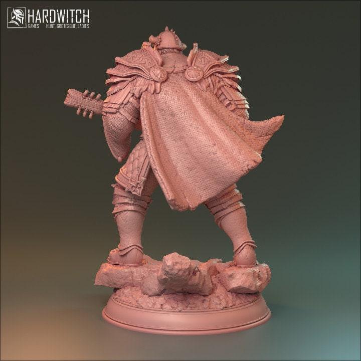 Garadot, NPC Bard Miniature | Human Bard Figure | 32mm Scale or 75mm Scale - Plague Miniatures