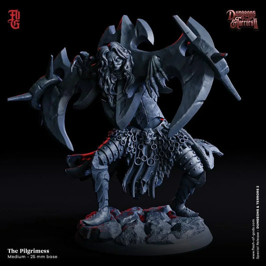 Ghost - The Pilgrimess Miniature | Spirit of Sorrow |32mm Scale - Plague Miniatures