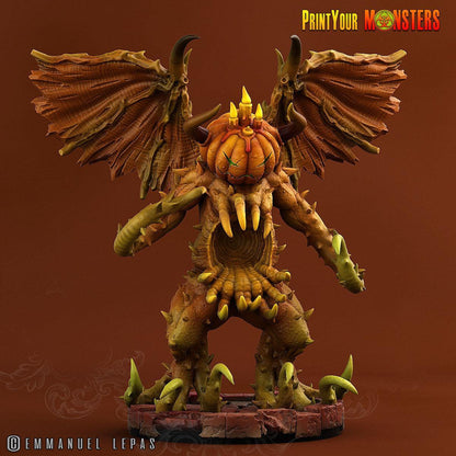 Giant Hell Pumpkin | D&D Halloween Miniature for Tabletop Gaming - Plague Miniatures