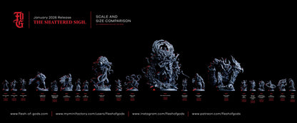 Giovan, Ink Binder Miniature | Male Human Spellcaster Warlock Wizard Figurine | 32mm Scale or 75mm Scale - Plague Miniatures