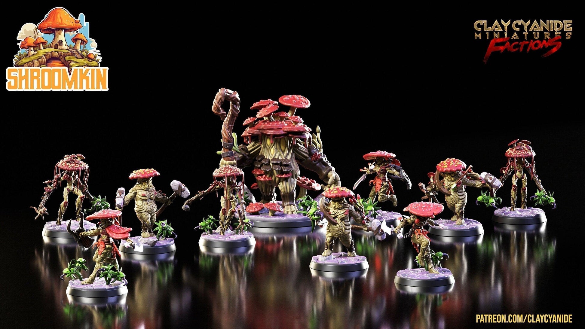 Gloomcap Shroomfolk Miniature Myconid Fungus Folk | DnD Miniature | Dungeons and Dragons, DnD 5e Race Mushroomfolk Miniature - Plague Miniatures shop for DnD Miniatures