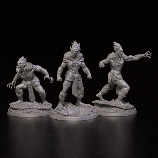 Goblinoid Miniature | Ethiopian Bouda Figurine | 32mm Scale - Plague Miniatures
