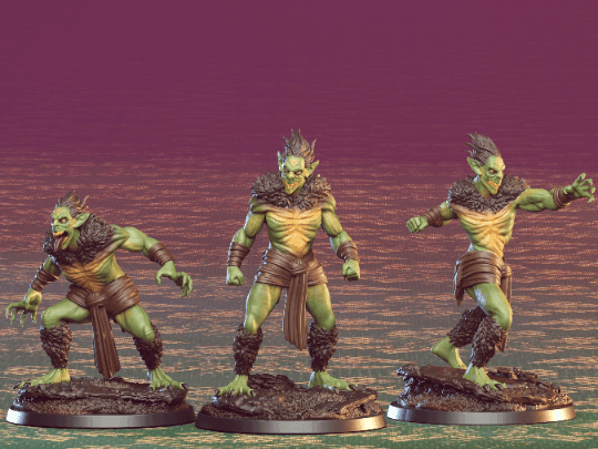 Goblinoid Miniature | Ethiopian Bouda Figurine | 32mm Scale - Plague Miniatures