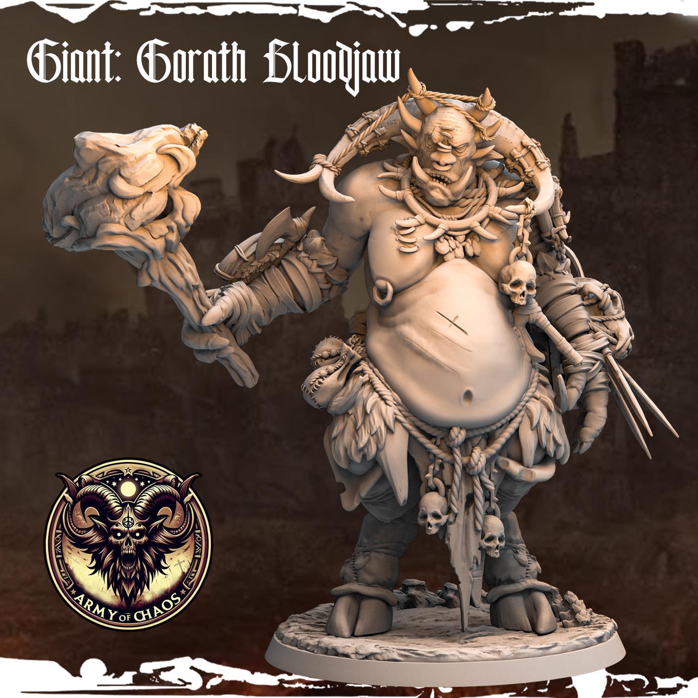 Gorath, Doom Bringer | Giant Ogre Troll Miniature | 50mm Base - Plague Miniatures