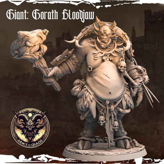 Gorath, Doom Bringer | Giant Ogre Troll Miniature | 50mm Base - Plague Miniatures