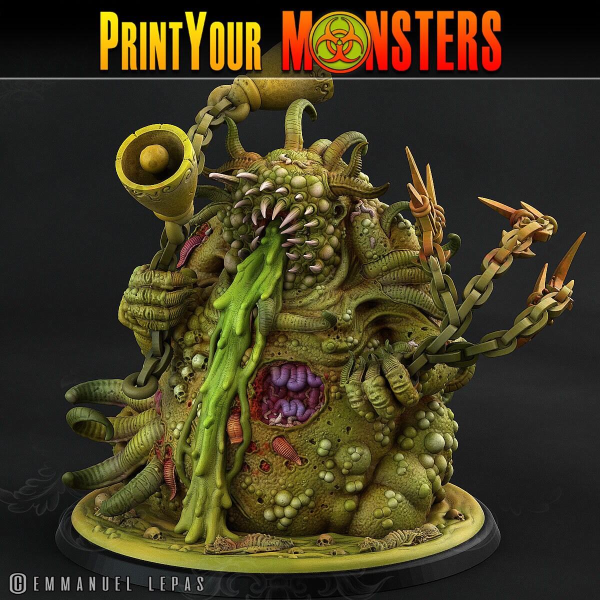 Greater Pestilent Demon Miniature | Malevolent Abyssal Aberration - Plague Miniatures