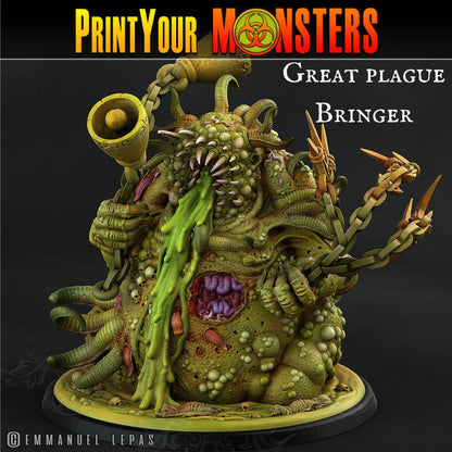 Greater Pestilent Demon Miniature | Malevolent Abyssal Aberration - Plague Miniatures