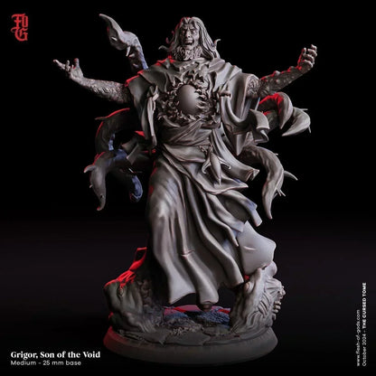 Grigor, Son of the Void Miniature | Medium Humanoid Monstrosity | 32mm Scale or 75mm Scale - Plague Miniatures