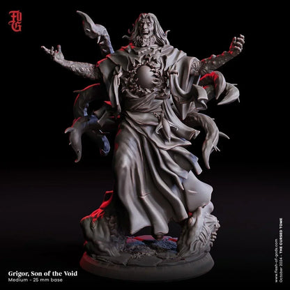 Grigor, Son of the Void Miniature | Medium Humanoid Monstrosity | 32mm Scale or 75mm Scale - Plague Miniatures