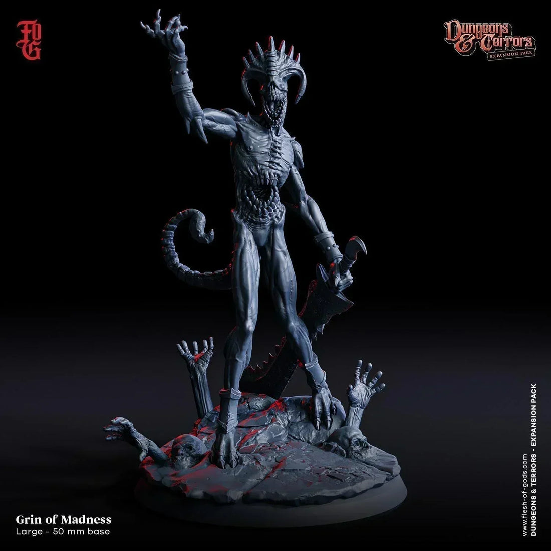 Grin of Madness Miniature | Large Fiend Undead Alien Monster Figure ...