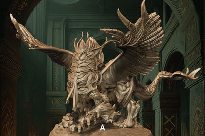Gryphon, Regal Talon | Guardian of the Skies | 50mm Base - Plague Miniatures