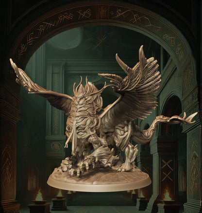 Gryphon, Skyhunter King | Mythic Flying Monster | 50mm Base - Plague Miniatures