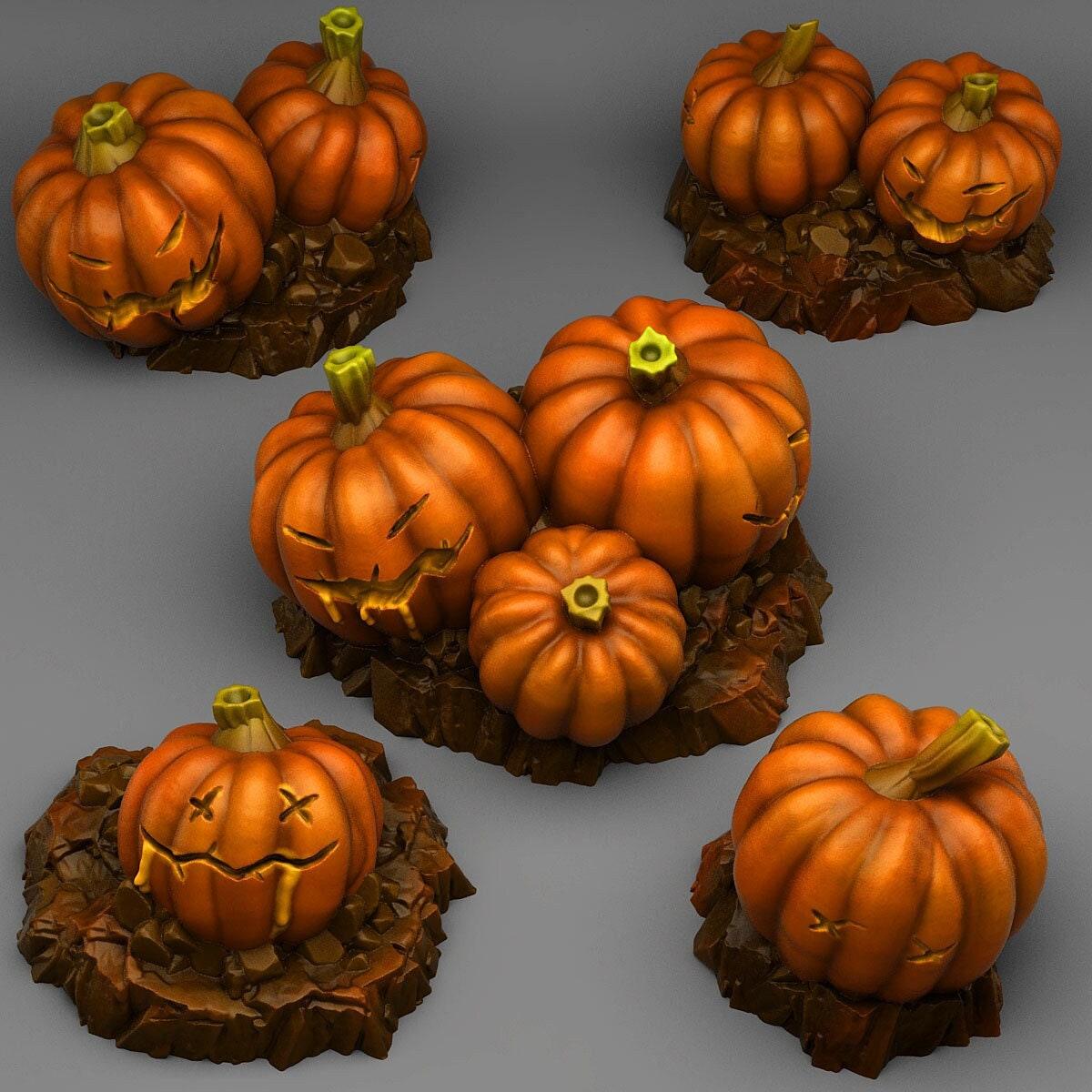 Halloween Pumpkin Miniatures | Wargaming Terrain | 28mm or 32mm Scale - Plague Miniatures