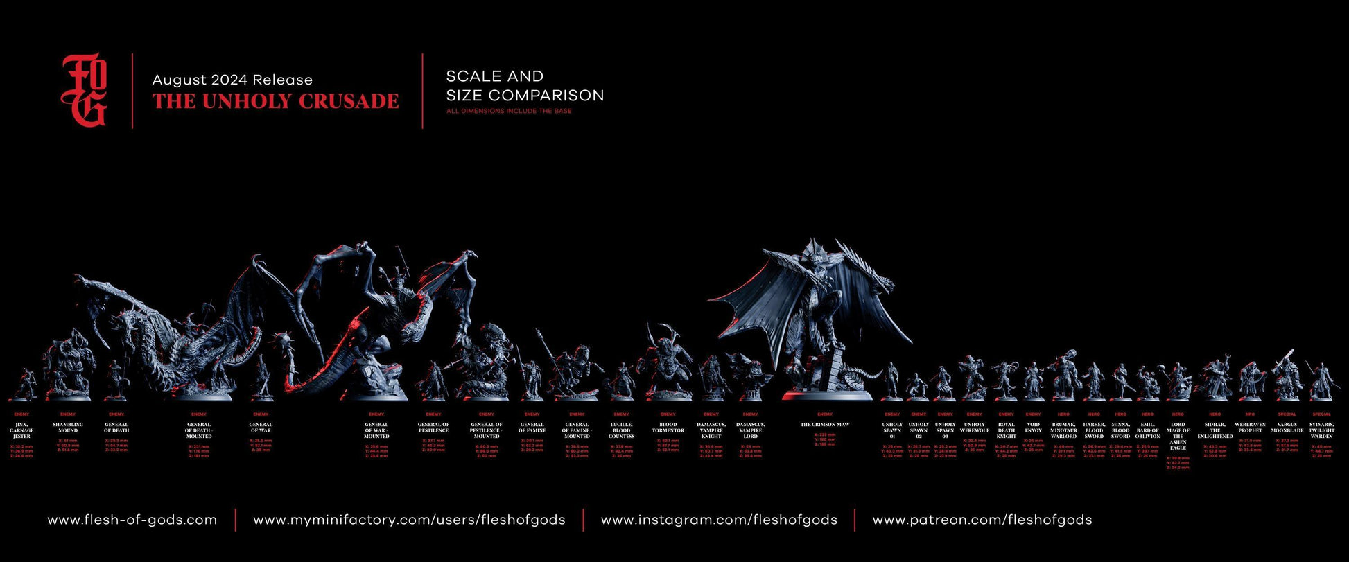 Harker, Blood Sword Bust | Vampire Fighter Resin Statue - Plague Miniatures