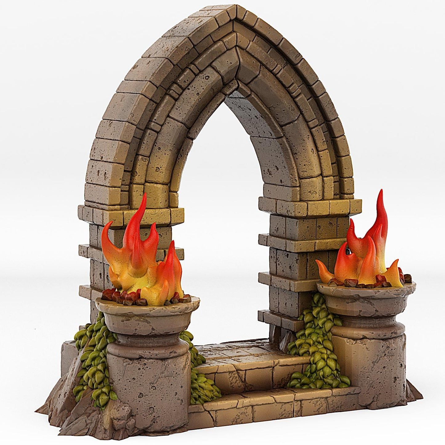 Haunted Castle Portal Miniature | Magic Ghost Effect | Dungeon Terrain Prop | 28mm or 32mm Scale - Plague Miniatures