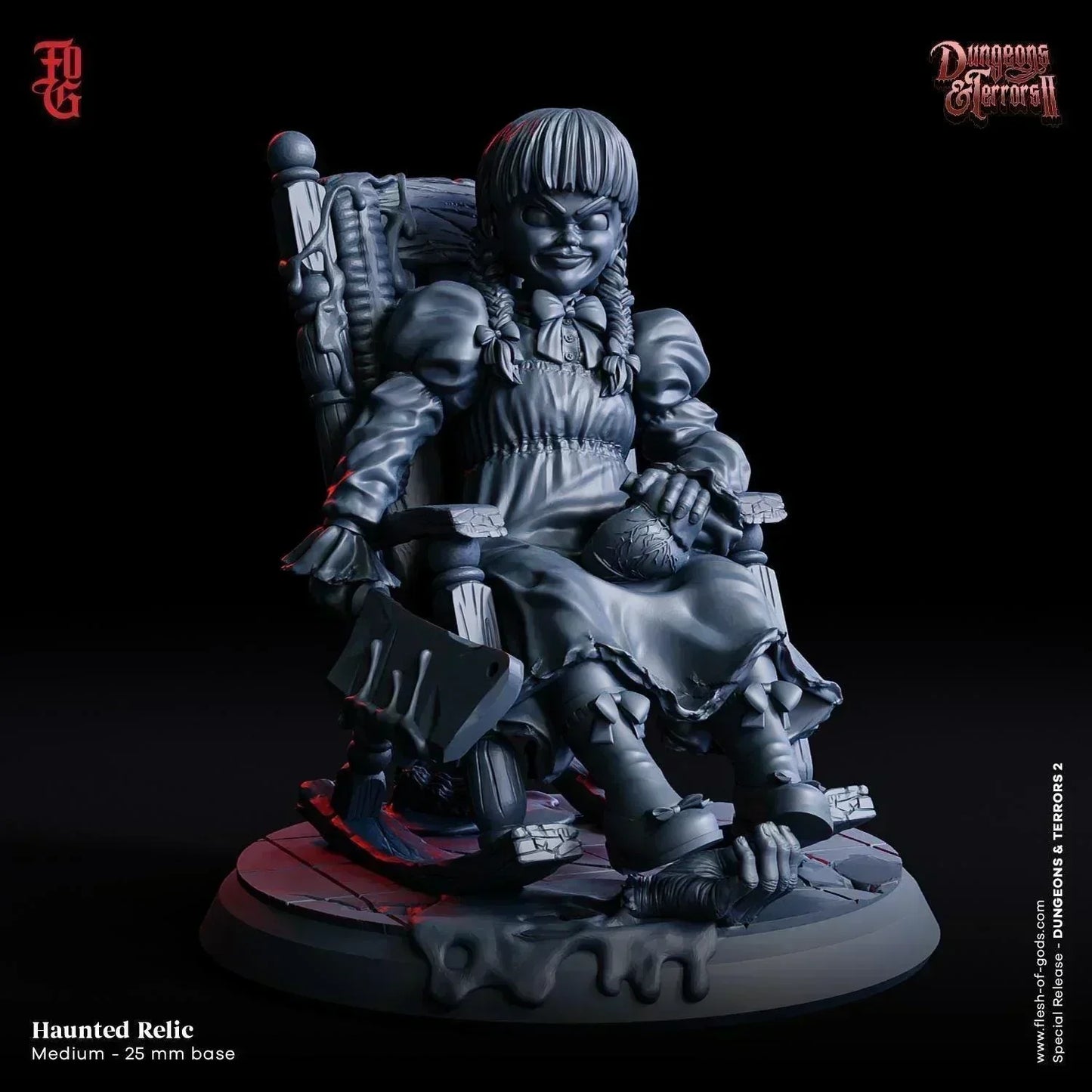 Haunted Relic Miniature | Sinister Ancient Guardian | 32mm Scale - Plague Miniatures