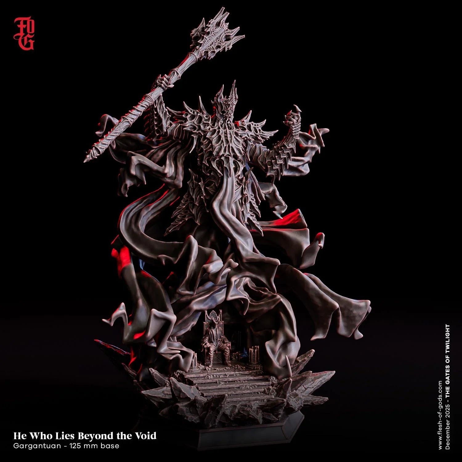 He Who Lies Beyond the Void Miniature | Gargantuan Humanoid Ancient Divinity Figurine | 125mm Base - Plague Miniatures