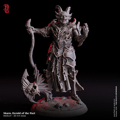 Herald of the Pact Miniature | Necrotic Fiend Monster Figurine | 32mm Scale - Plague Miniatures